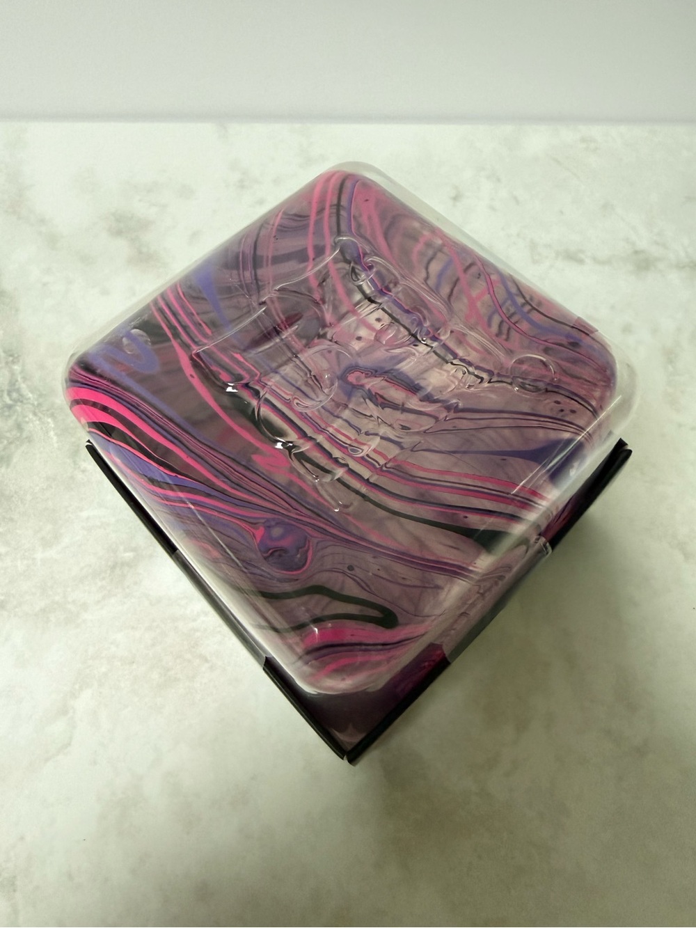 Needoh Nice Berg Swirl Super Solid Squish - Pink & purple Swirl - Picture 2 of 3
